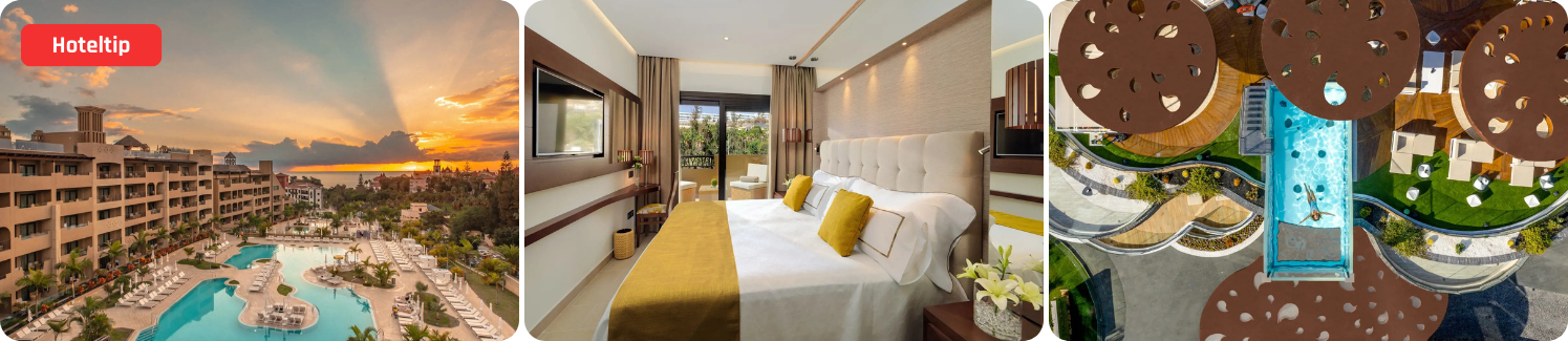 3 verschillende fotos van Iberostar Selection Anthelia op Tenerife.