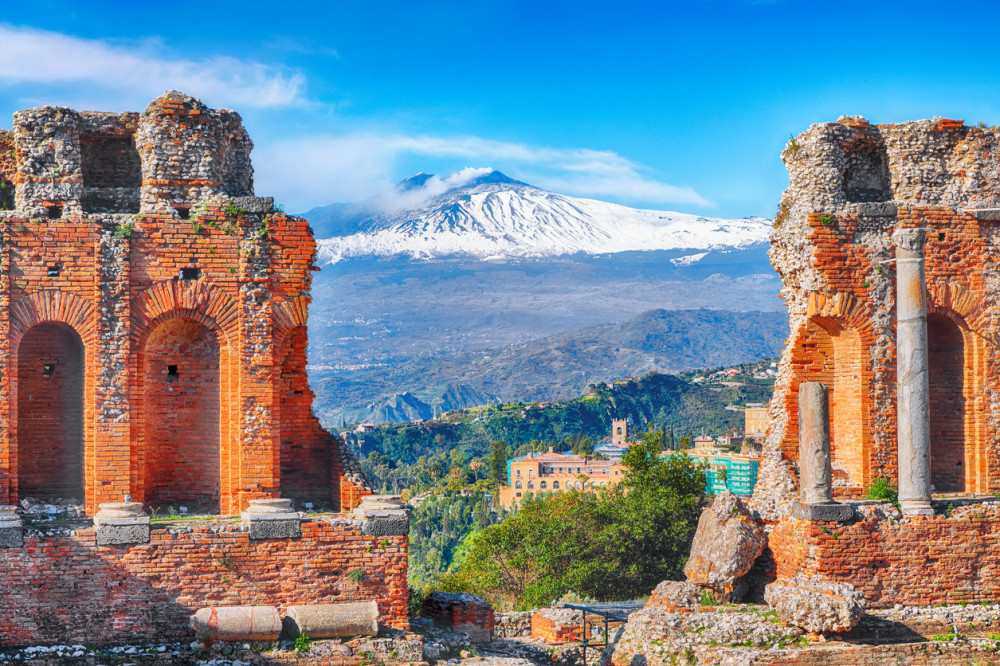 Grieks theater van Taormina op Sicilie