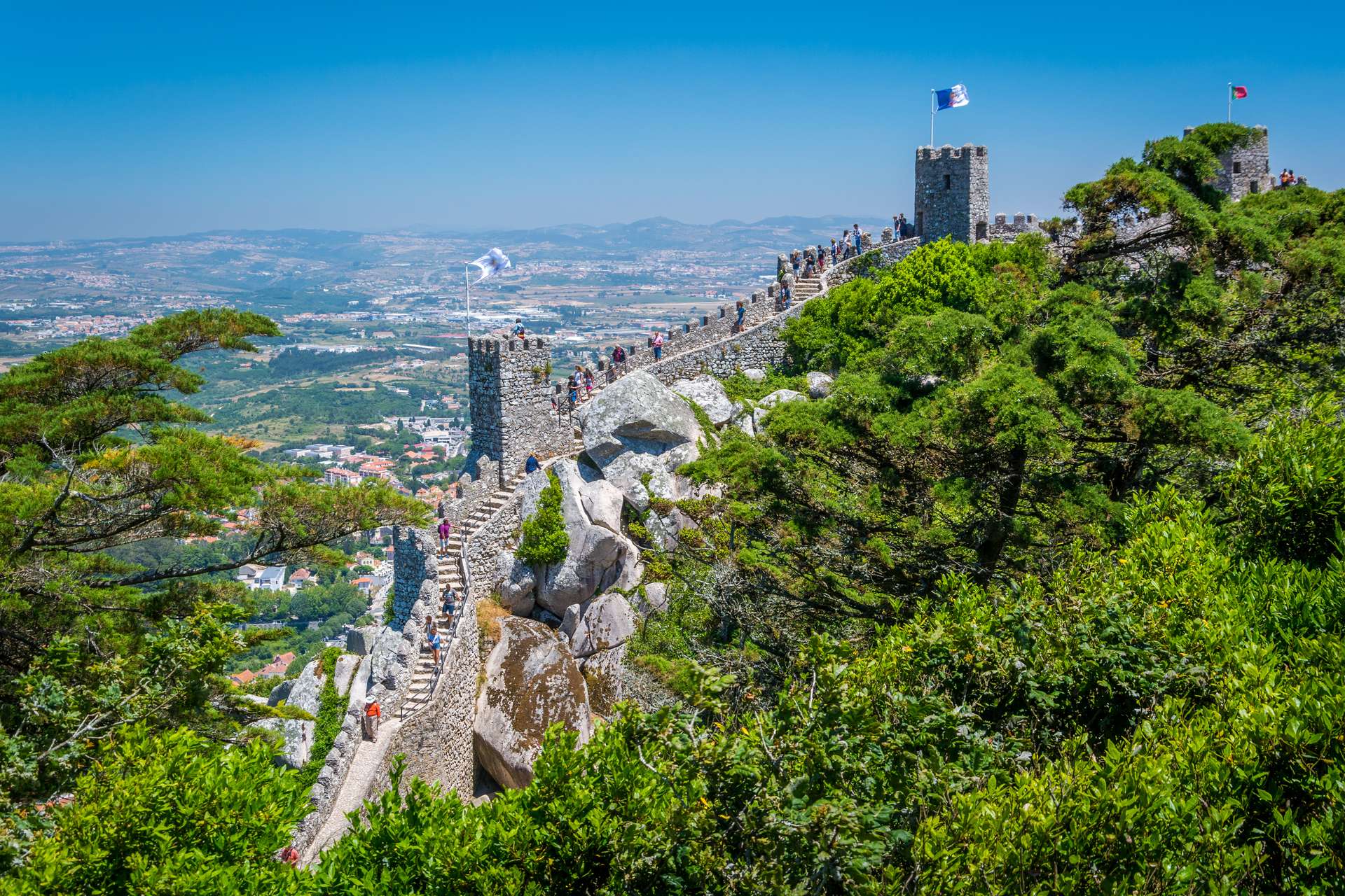 Moorse kasteel Sintra Lissabon