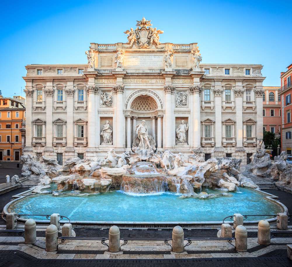 Italië Rome Trevi fontein1